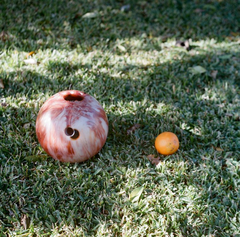Lynse CooperSacramento, CABowling Ball-Orange DuoMedium Format Photo